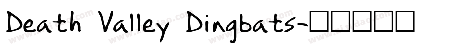 Death Valley Dingbats字体转换
